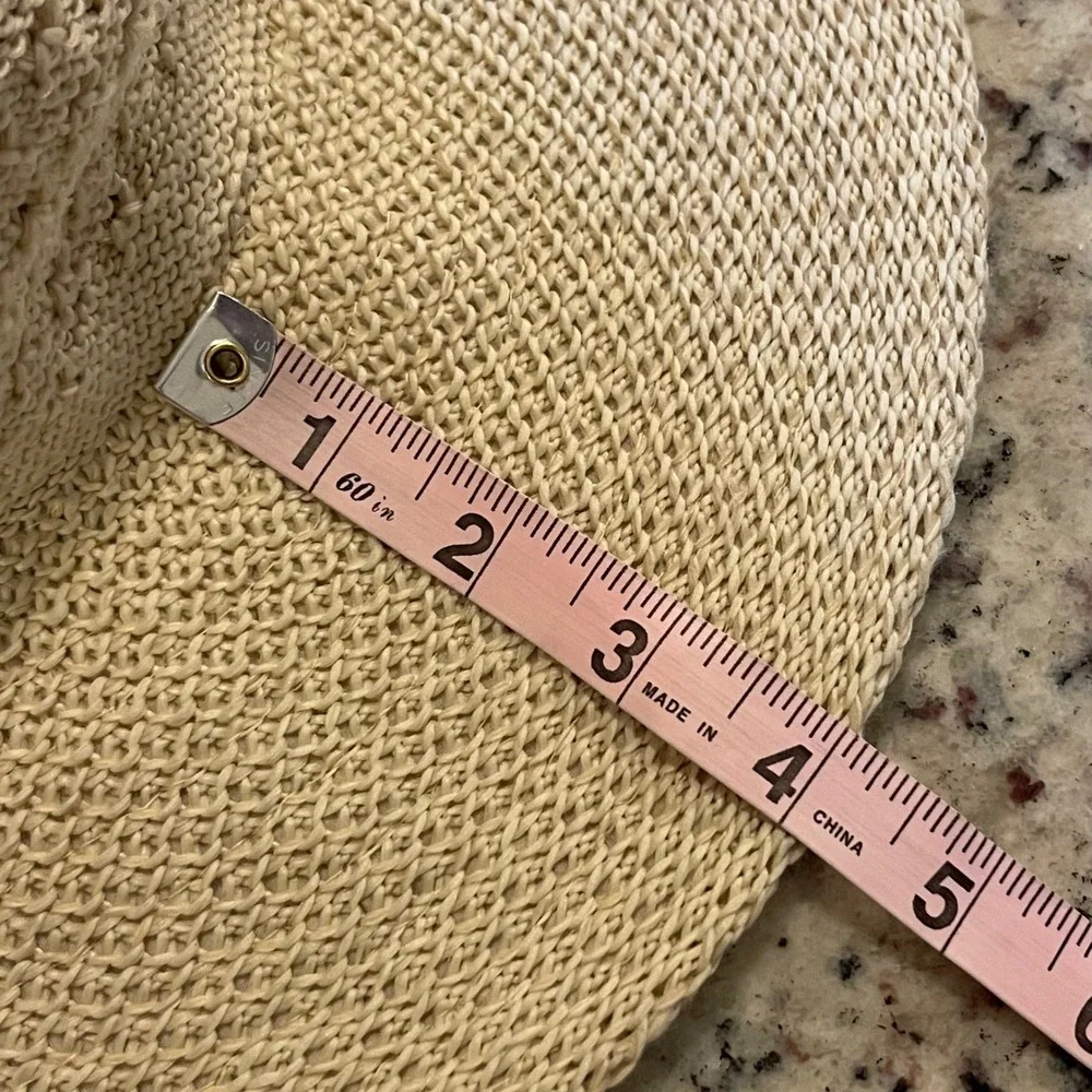 Coolibar Perla Packable Wide Brim Hat Womens OS Beige UPF 50+ Sun Travel 02214